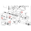 Lower Unit Oil Seal & O-ring Set for OMC Cobra V6 & V8 (0778172, 0321119, 0019084)