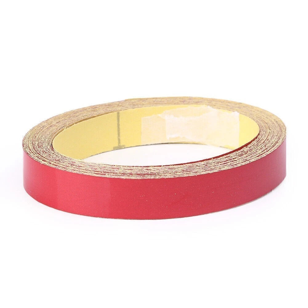 Reflective Sticker Tape Body Stripe for DIY (16.40ft x 0.39in) Red