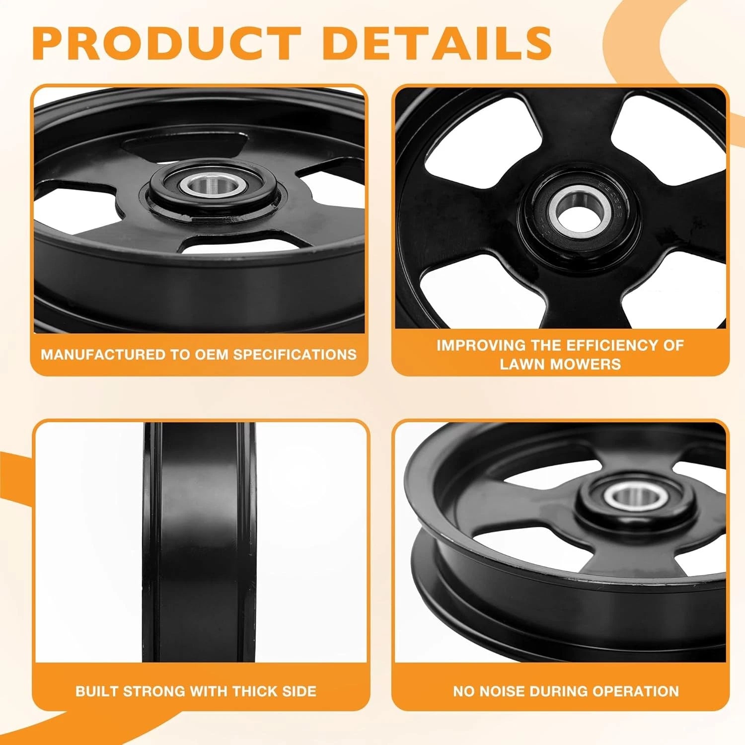 Idler Pulley for Exmark Lazer Z Radius (2000-2023)