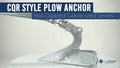 CQR Style Plow Anchor 15.5 lb Hot Dipped Galvanized Steel for Boats
