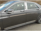 10pc Luxury FX Stainless Window Trim Package for 2017-21 Lincoln Continental 4dr