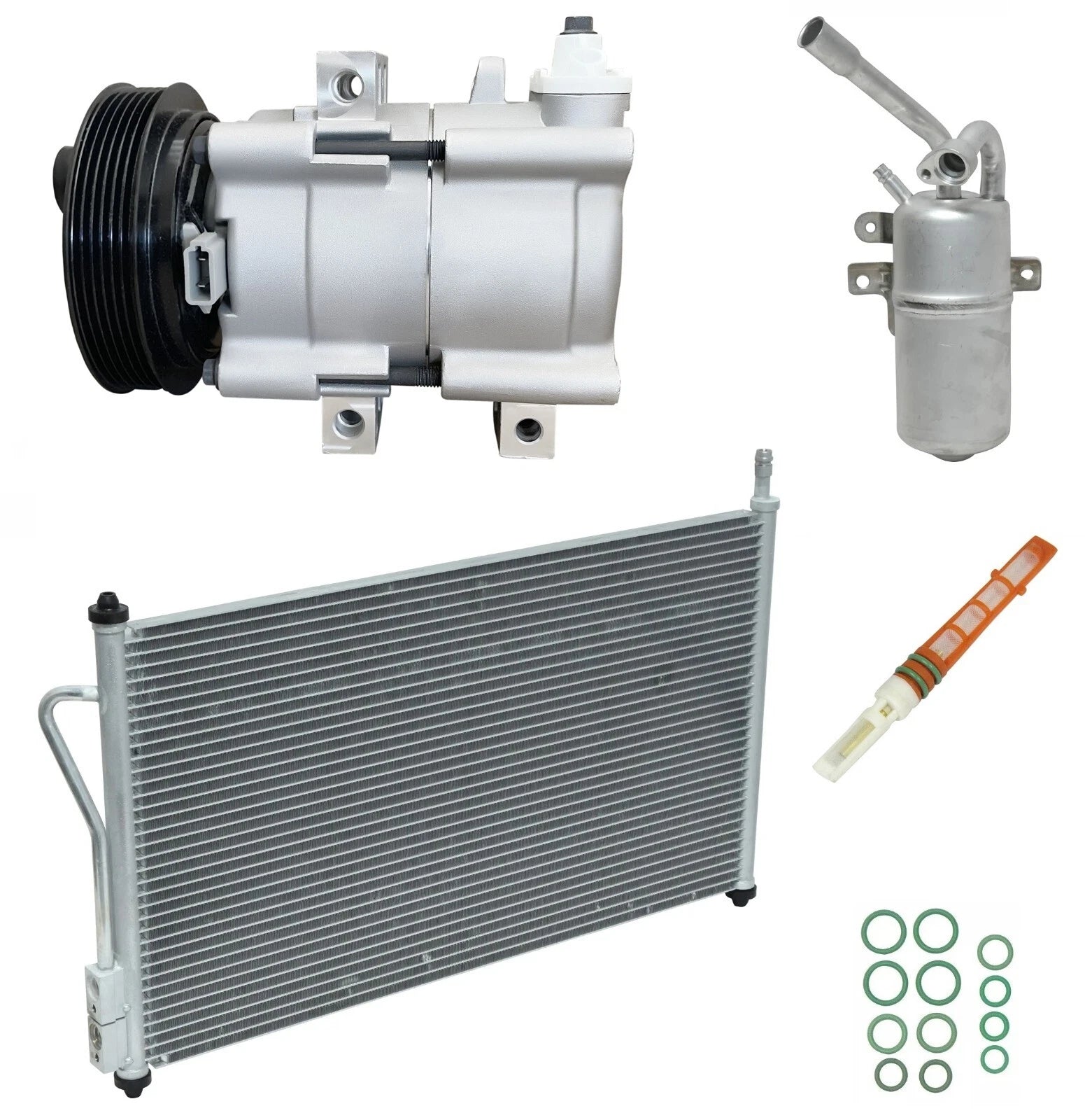 A/C Compressor Kit with Condenser for Ford Focus 2.3L (2007–2007)