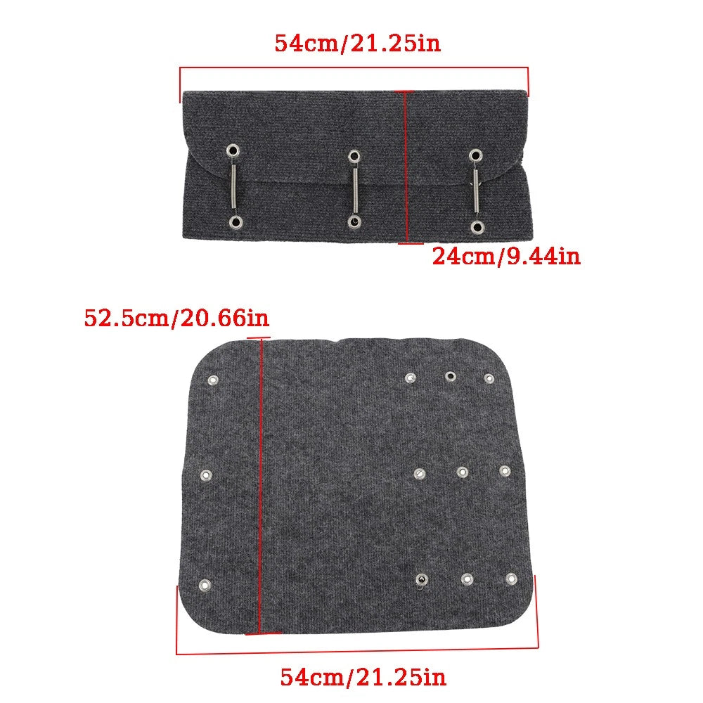 Set of 3 RV Step Covers for RV Camper (20" Wide) - Grey