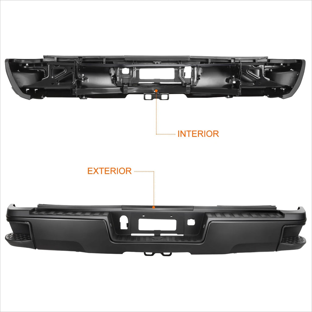 Rear Step Pad Bumper for Silverado/Sierra 2500 3500 HD (2015–2019)