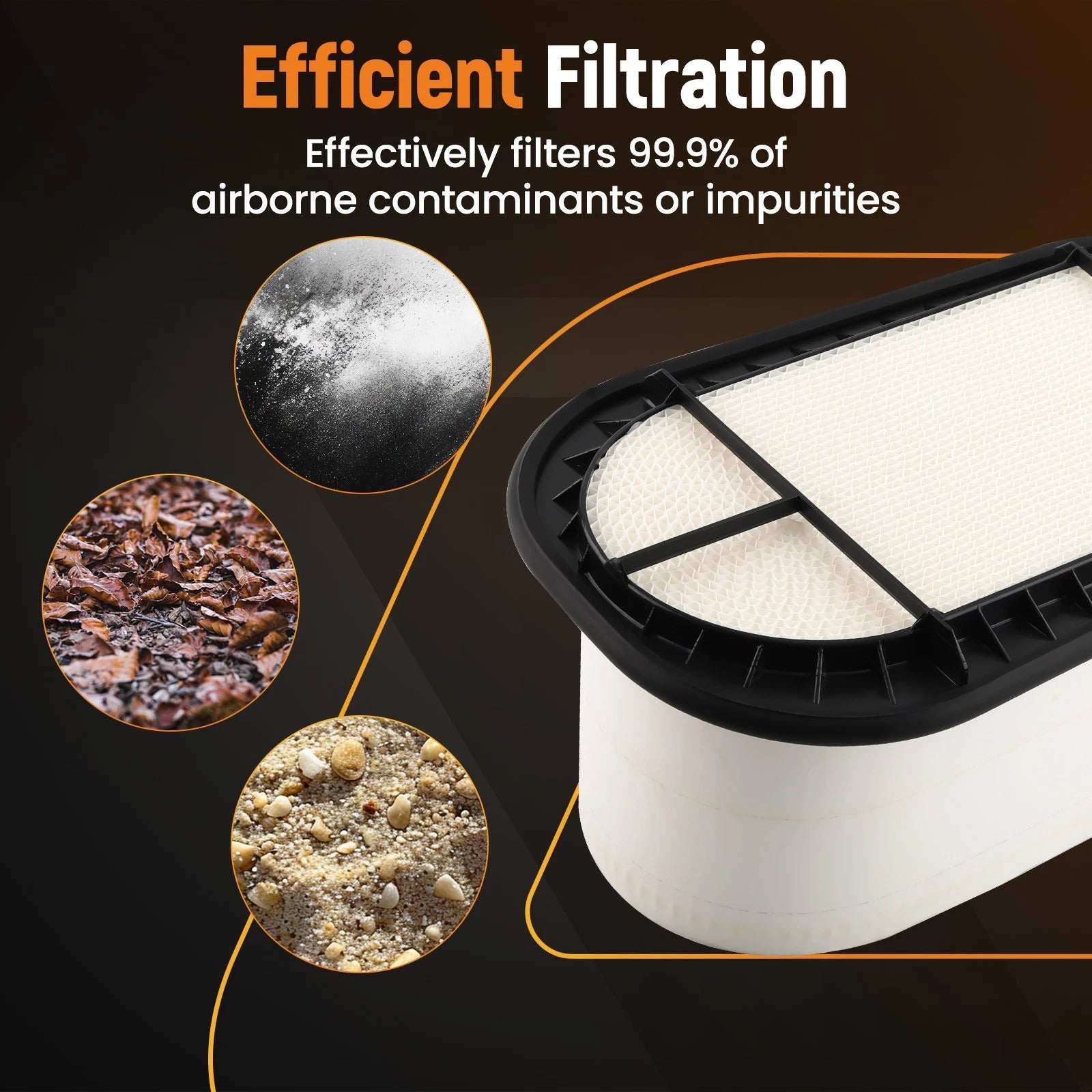FA-1757 Air Filter for Ford F250 Super Duty F550 Excursion 7.3L (1999–2007)