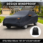 Waterproof Car Cover with Driver Door Zipper for Subaru Forester 