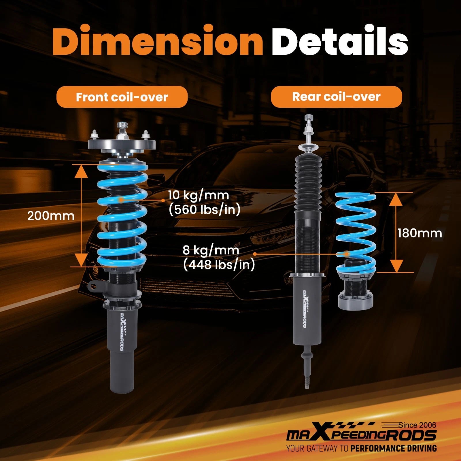 Adjustable Coilovers for BMW E90 3-Series (2004-2012)