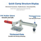 Anti-Slip PVC Handle Horizontal Fixture GH22235 for Precision Woodworking (N/A)