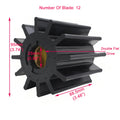 Flexible Impeller for Jabsco 17370-0001-P, CEF 500152, 8927570, 3008503, 3N1888