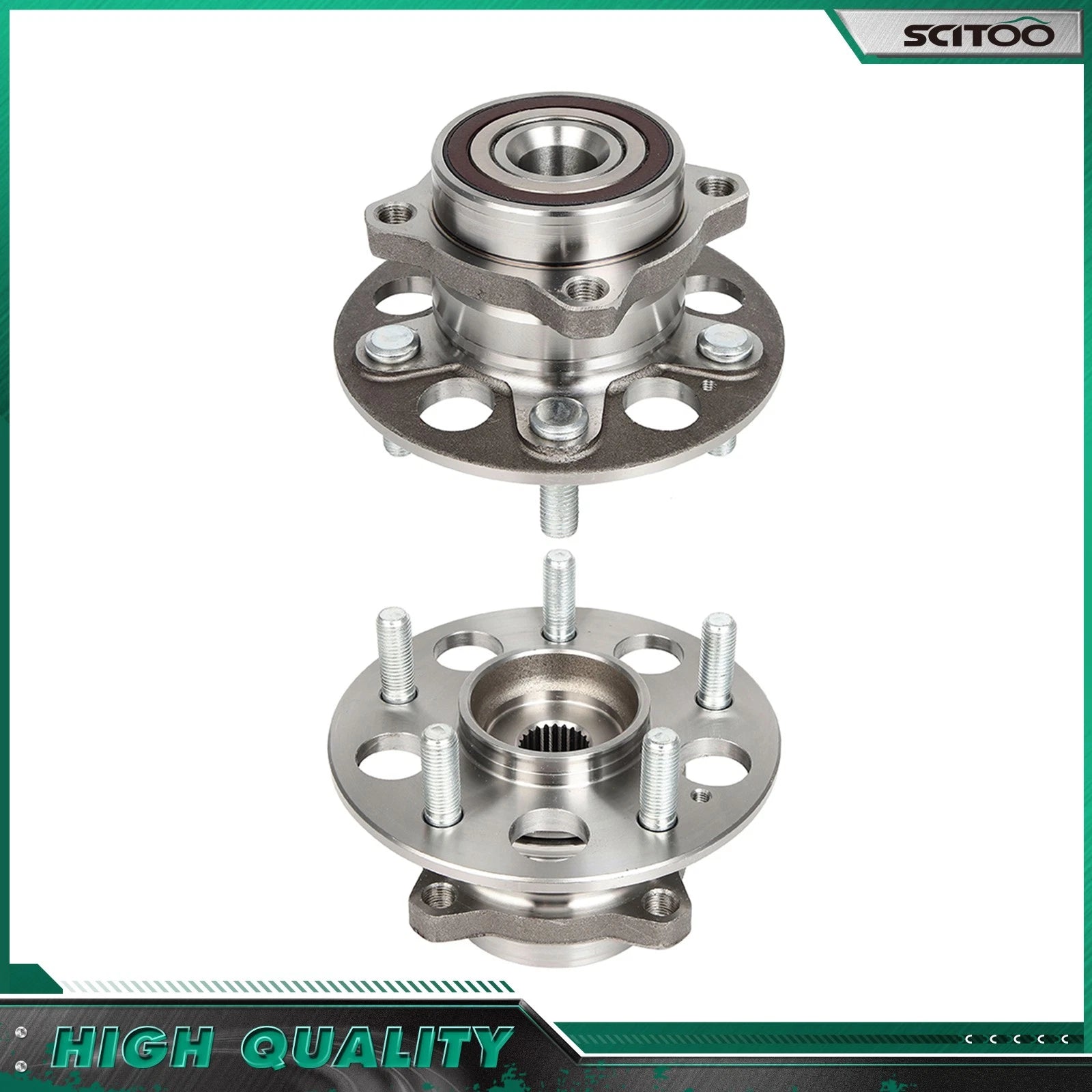 2X Rear Wheel Bearing Hub Assembly for Honda CR-V (2017–2022) AWD 5 Bolts