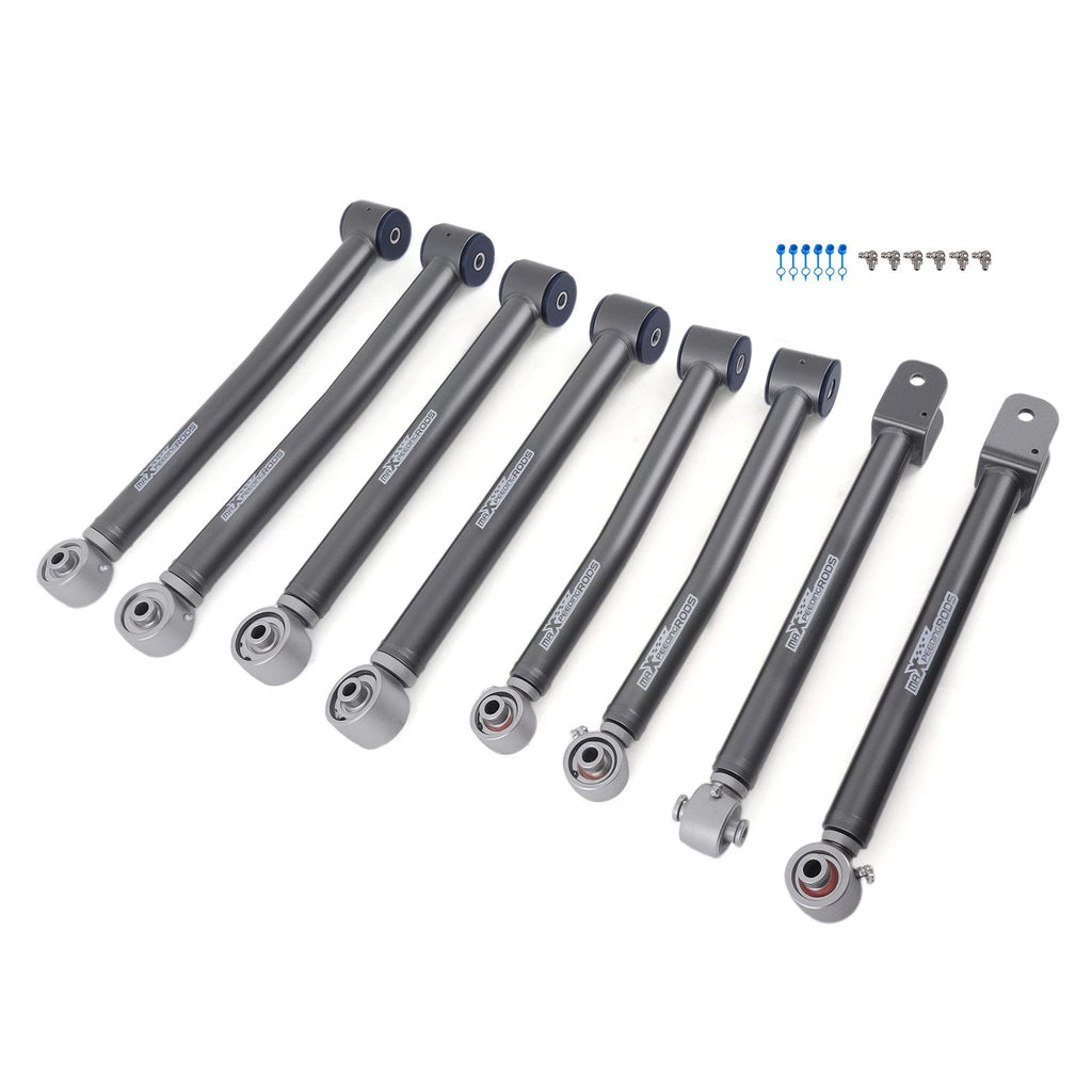 Set of 8 Adjustable Control Arms for Jeep Wrangler JK (2007–2018)