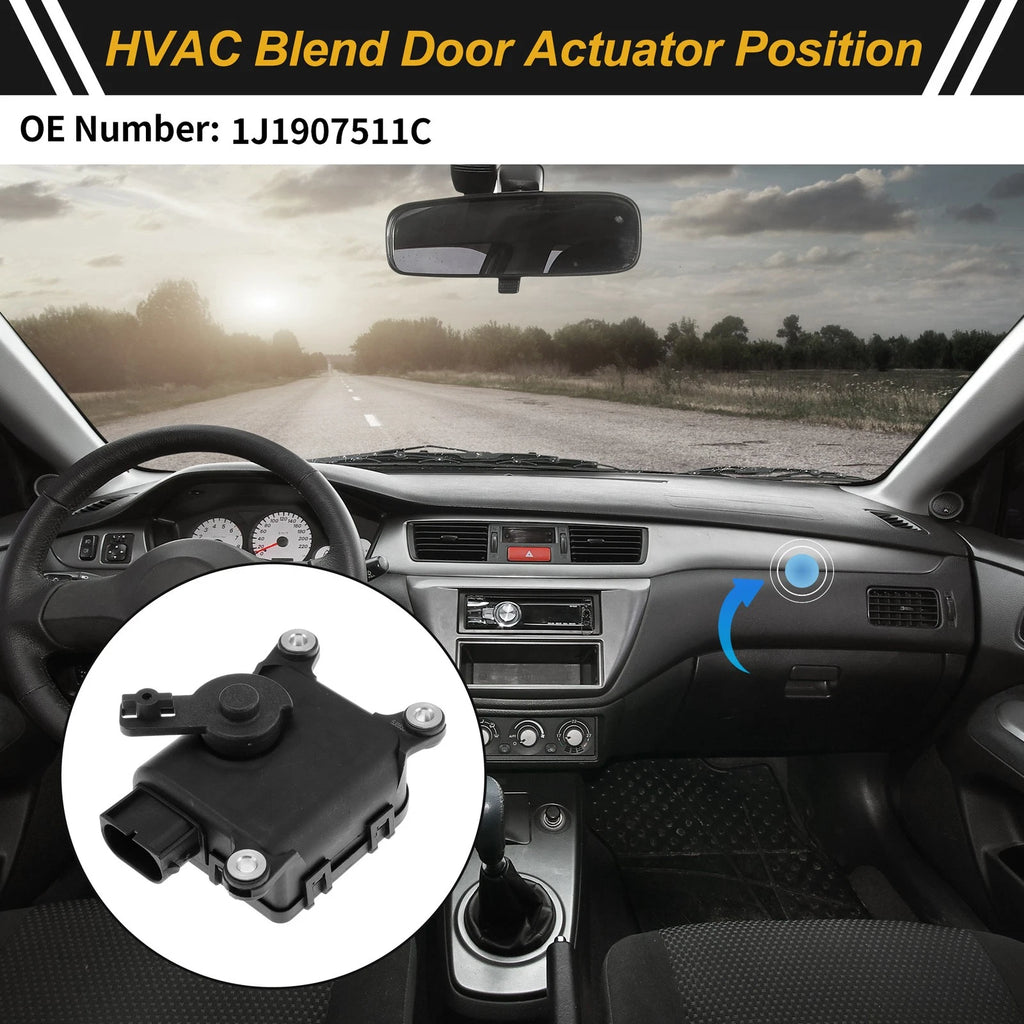 HVAC Heater Blend Door Actuator for Volkswagen Jetta (2006–2010) No. 1J1907511C
