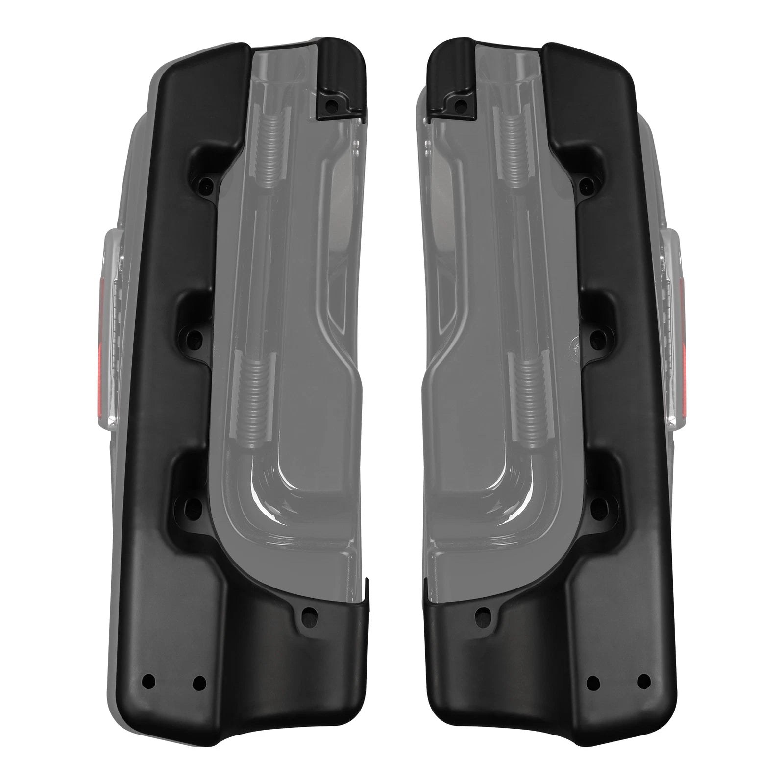 4" Matte Black Saddlebags Extensions for Harley Street Road Glide King (2014–2023)