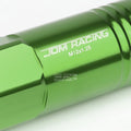 20 PCS Open End M12x1.25 60mm Tall Green Aluminum Lug Nuts + Adapter