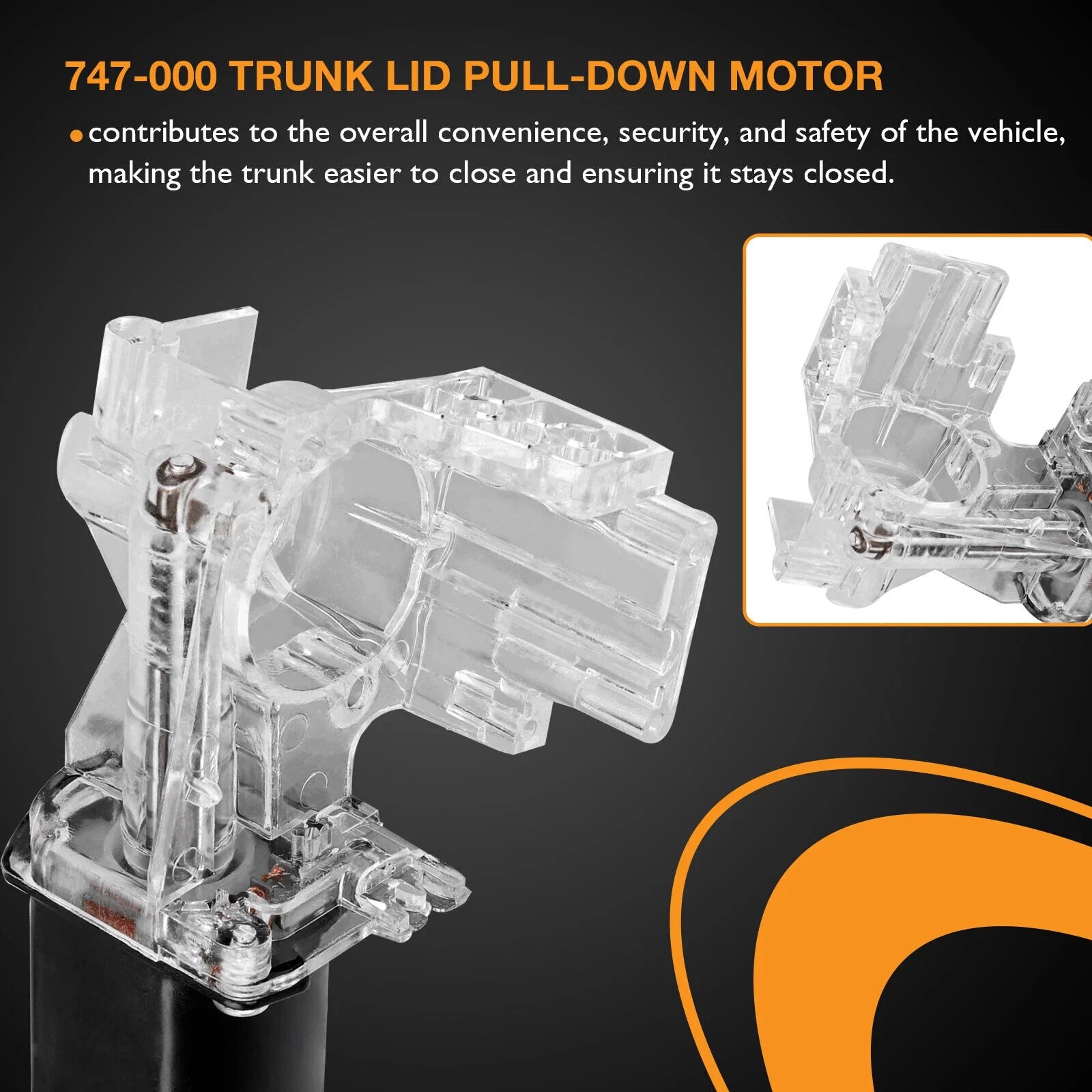 Trunk Lid Pull Down Motor for Buick Cadillac Camaro (1980-1999)