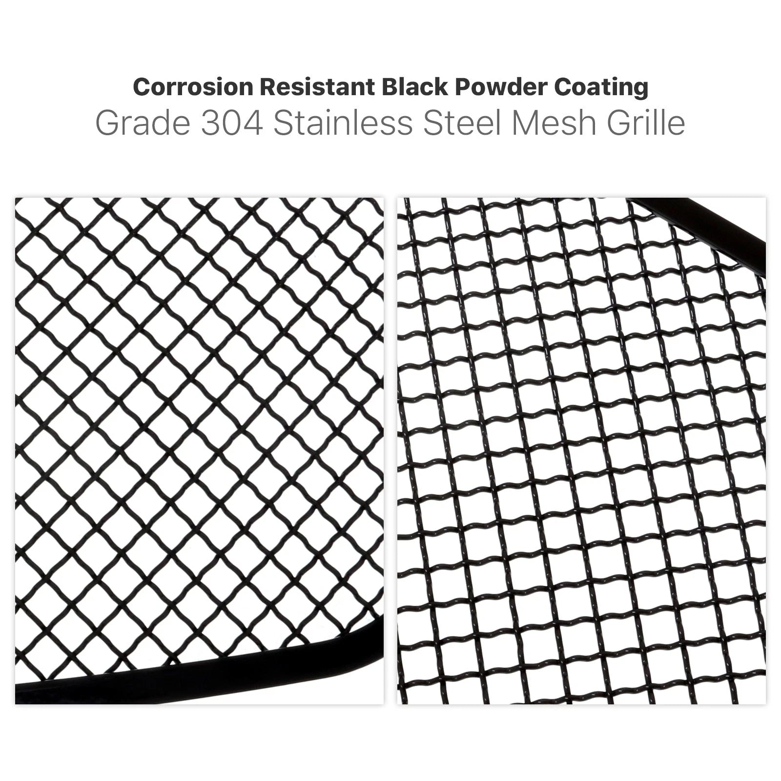 Stainless Black Mesh Grille Insert for Chrysler 300C/300S (2015-2023)