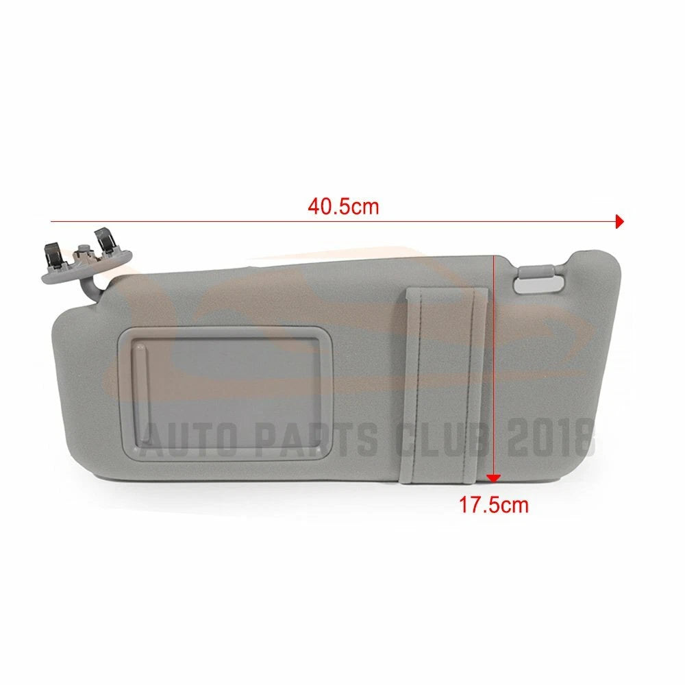 Set of 2 Gray Sun Visors for Toyota Camry (2007–2011)