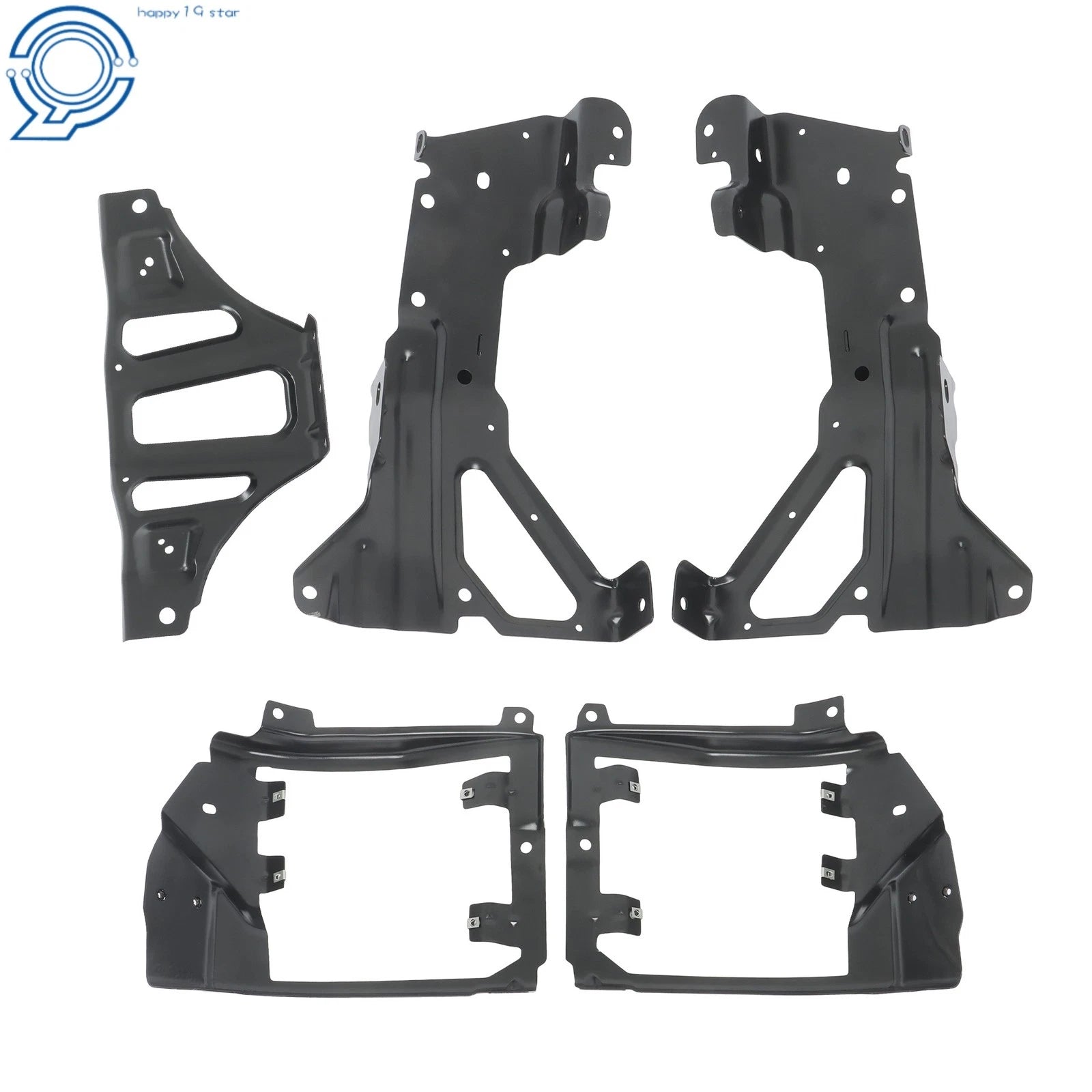 Front Bumper Support & Mount Bracket Set for Chevrolet Silverado 1500 (2016–2018)