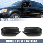 Carbon Fiber Pattern Rear View Mirror Cover Cap for Dodge Charger (2011-2021)