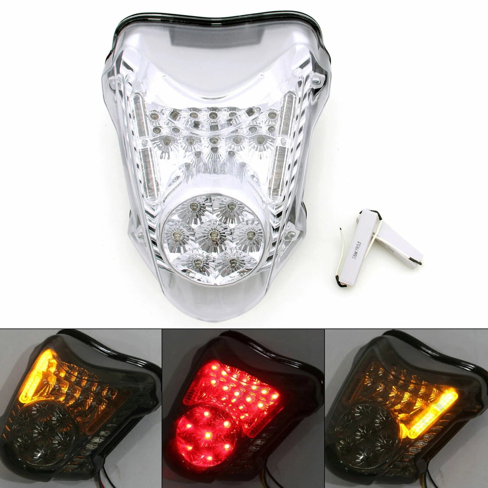Integrated LED Tail Light Turn Signals for Suzuki GSXR 1300 Hayabusa (2008–2020) T9