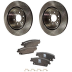Rear Brake Disc Rotors and Pads Kit for Cadillac SRX (2004–2009)