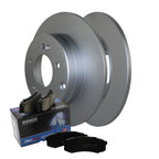 Rear Brake Kit with 284mm Disc Rotors & Akebono ProACT Pads for Hyundai Kia