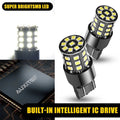 2X 7443 LED White 6000K Reverse Backup Turn Signal Parking Light Bulbs for