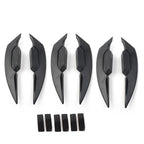 Black Motorcycle Fairing Winglets Side Spoiler Deflectors for Universal Models