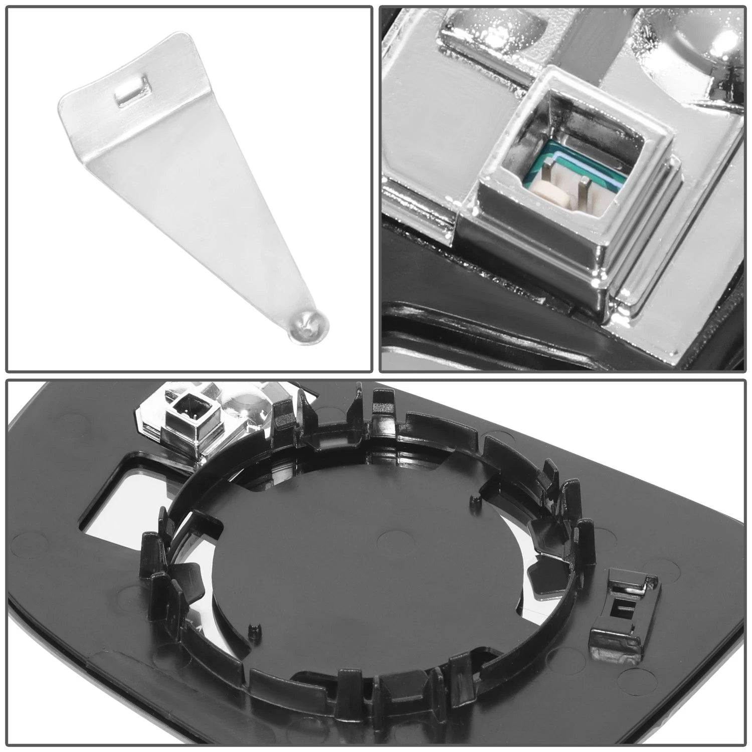 OE Style Right Side Convex Mirror Glass Lens w/Blind Spot for Mazda 3 (2014–2016)