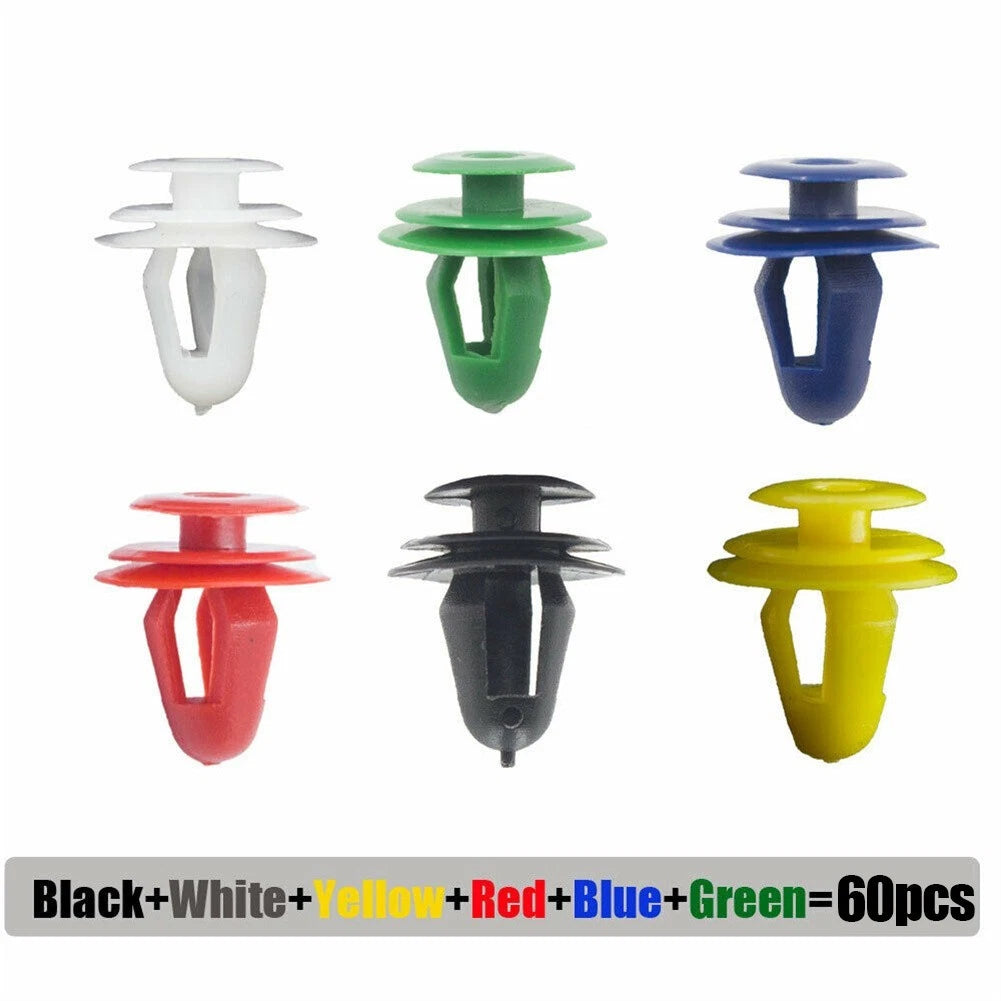 60pc Door Panel Clip Fasteners for Car Interior Trim (Universal)