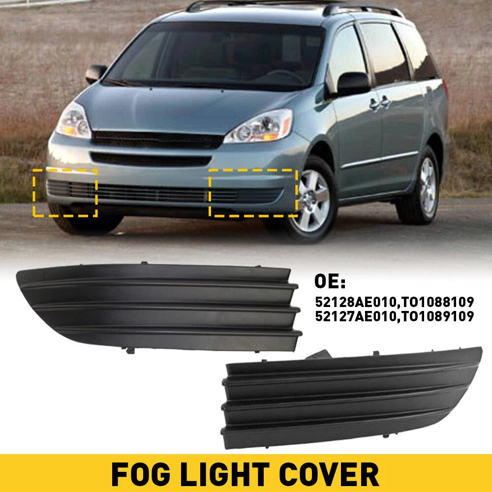 Set of 2 Fog Light Covers for Toyota Sienna (2004–2005)