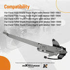 Front Right Power Window Regulator with Motor for Ford F-150 F-250 F-350 Bronco (1980–1996)