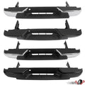 Rear Step Bumper Assembly for Chevy Colorado GMC Canyon (2004–2012) Chrome Black