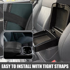 Center Console Armrest Cover for Toyota Camry (2007–2011) Faux Leather Black