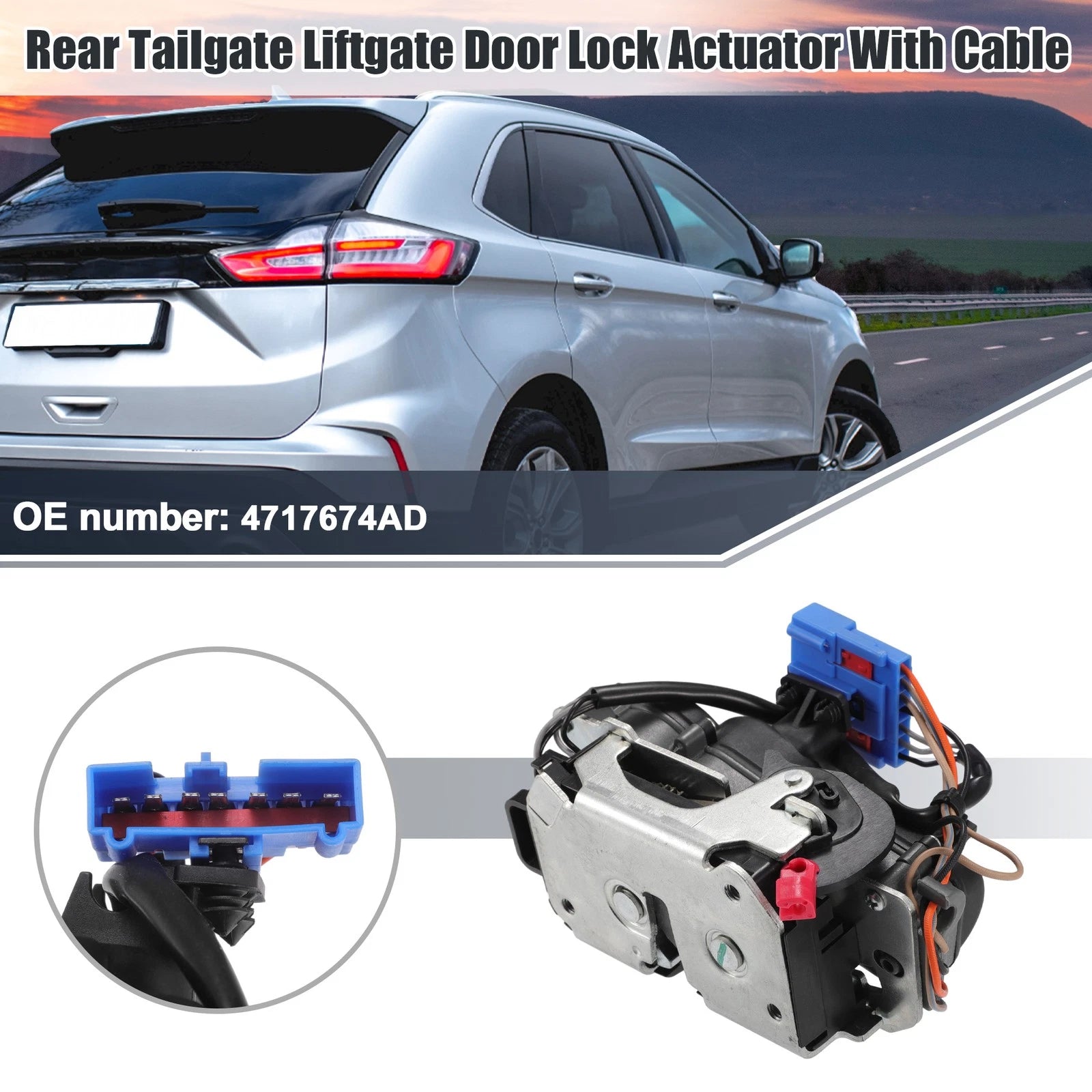 Tailgate Liftgate Door Lock Actuator for Dodge Grand Caravan (2008–2020) No. 4717674AD