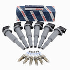 Set of 6 Ignition Coils & 6 Double Platinum Spark Plugs for BMW F30 F12