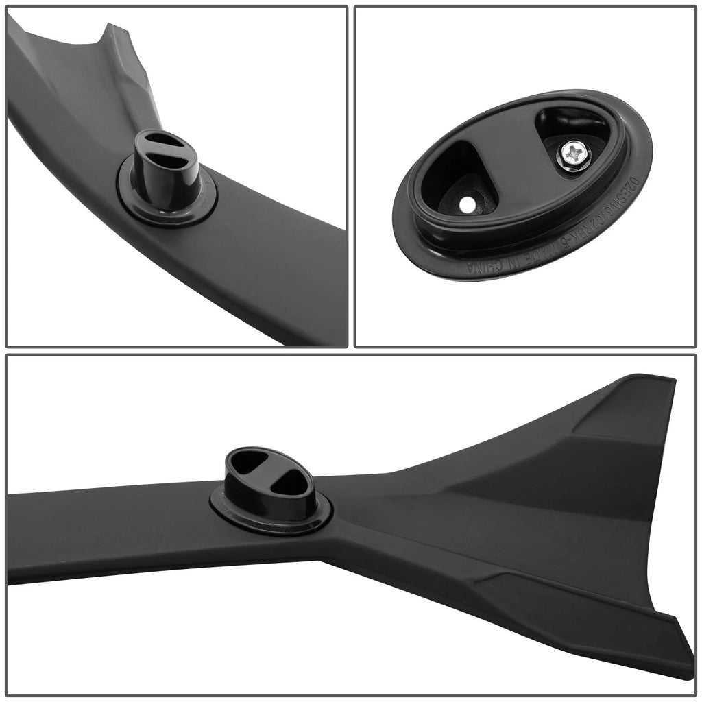 3X Matte Black Tailgate Splitters for Tesla Model 3 (2017–2022)