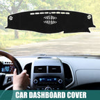 Dashboard Cover for Toyota Crown (2012–2018) Black Polyester Non-slip