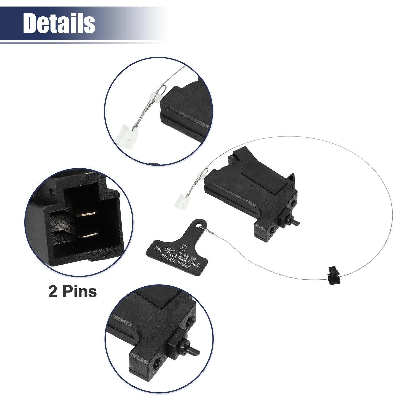 Fuel Gas Lid Door Opener Lock Actuator Motor for Kia Sorento (2016–2020)