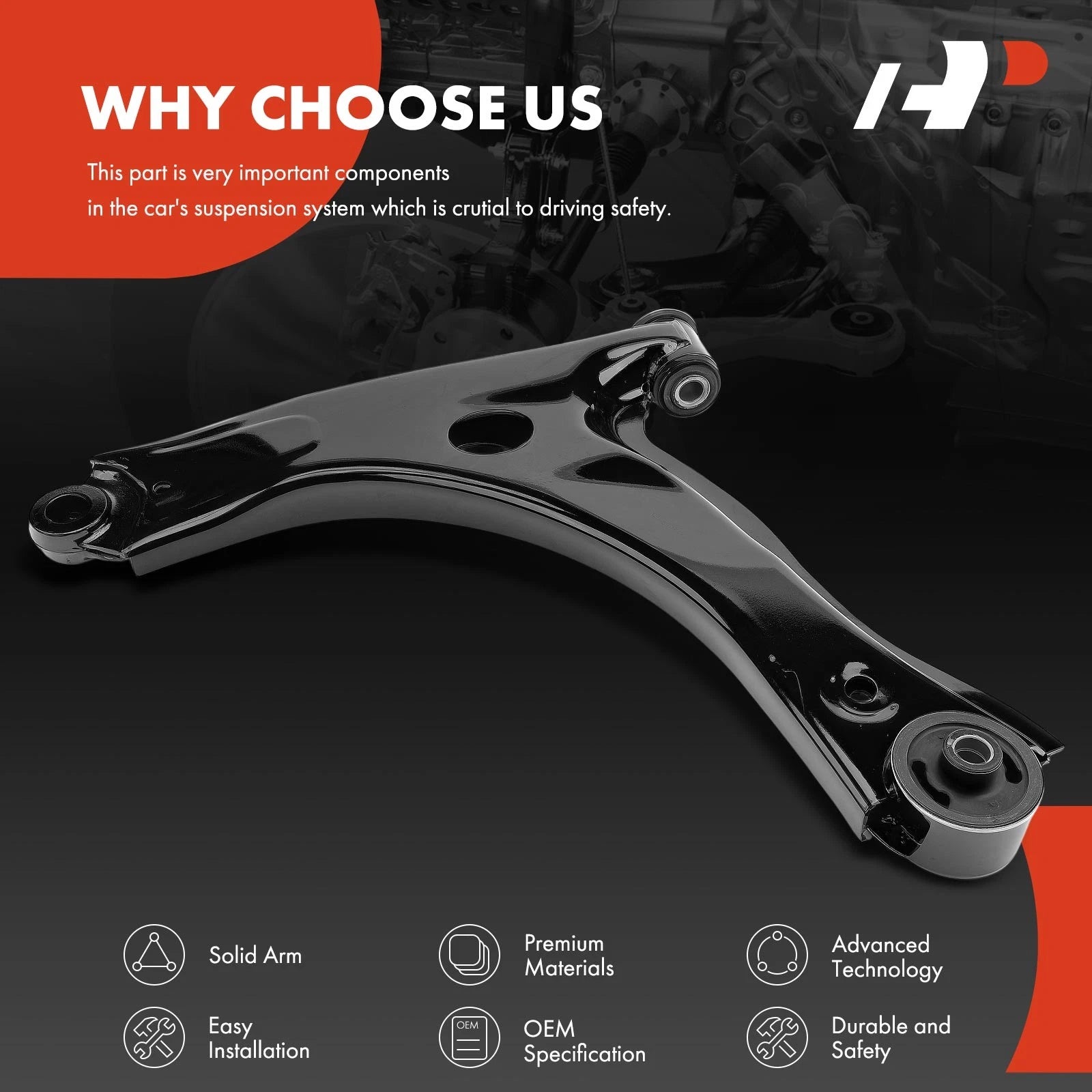 Front Left Lower Control Arm for Ford Transit-150 Transit-350 (2015-2019)