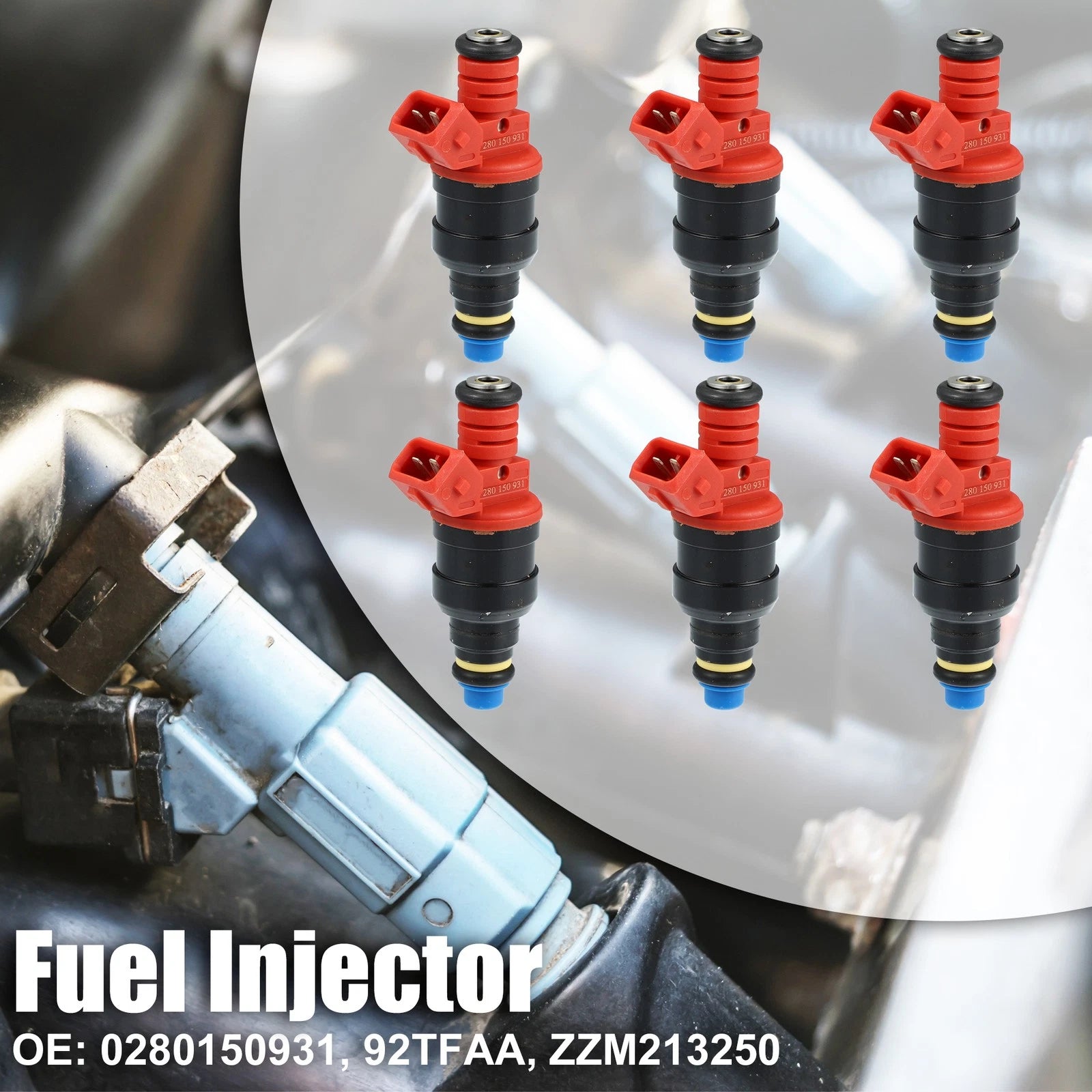 6pcs Fuel Injector Nozzle 0280150931 for Ford Ranger 4.0L (1994–1996)