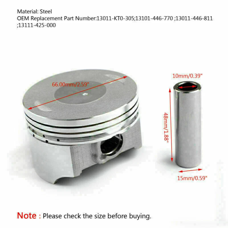 Piston Ring Kit +0.50mm for Honda XR 200 XR 200R (1980–2002) T9
