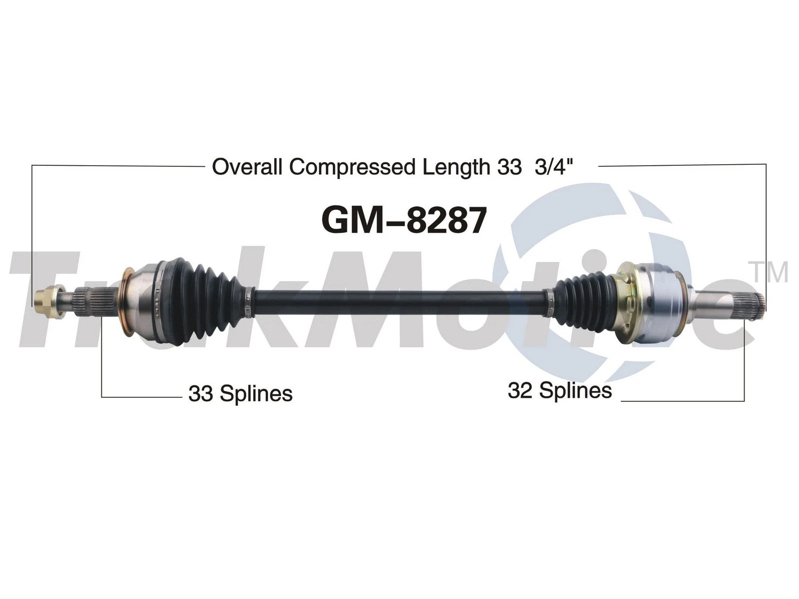 CV Axle Shaft for Chevy Camaro (2010–2015) GM-8287