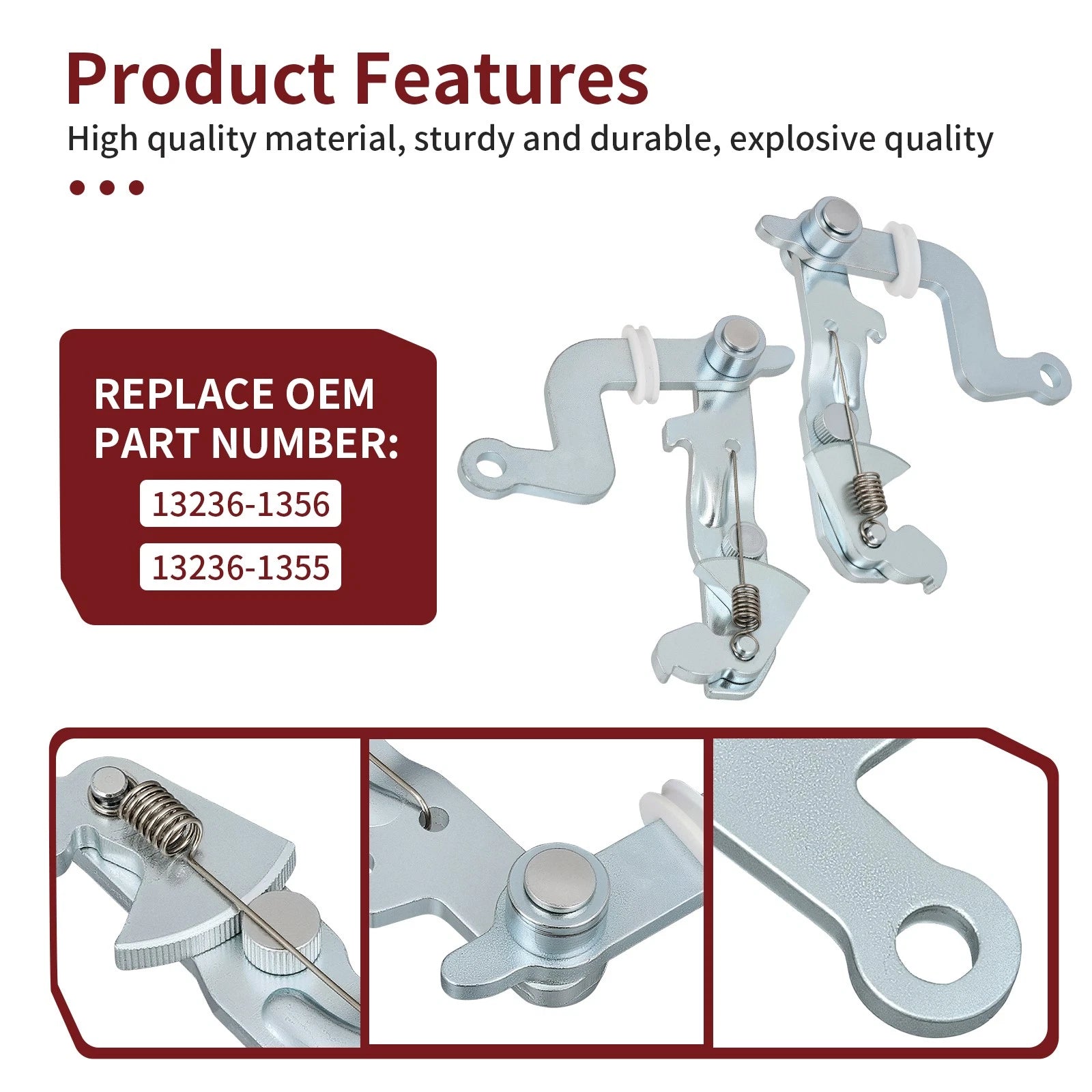 Set of 2 Brake Lever Brackets for Kawasaki Mule 4010 Trans (2009–2024)