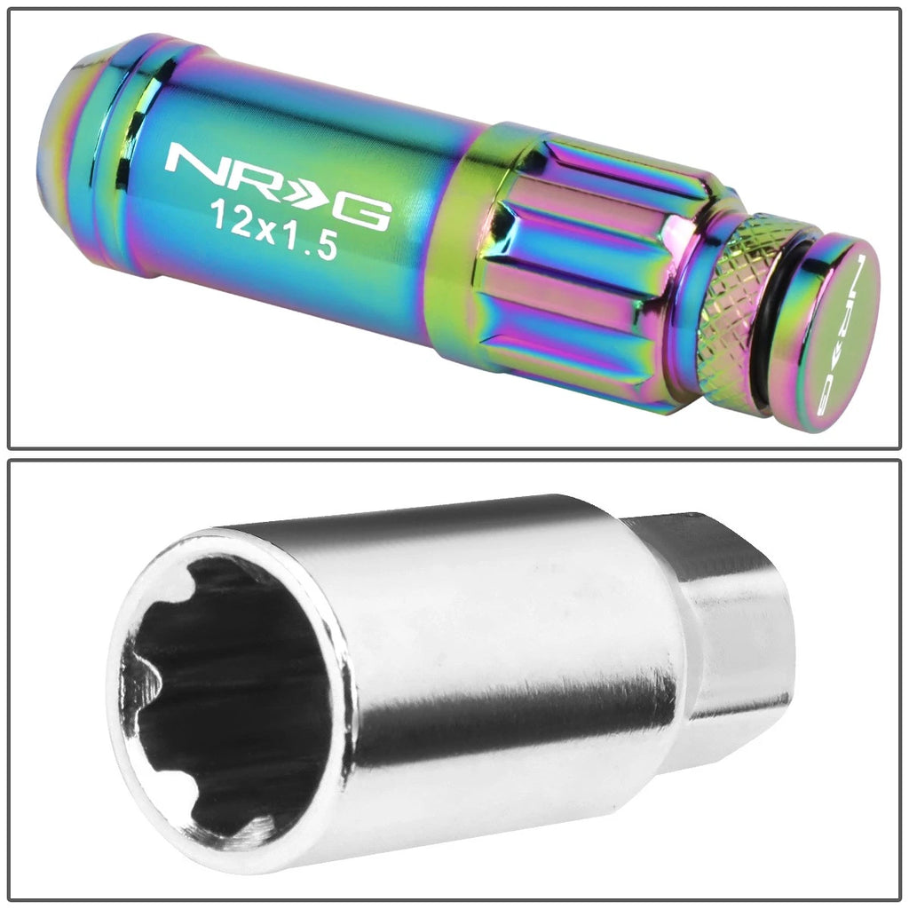 20Pcs M12x1.5 Close End Spline Drive Lug Nut Set for NRG