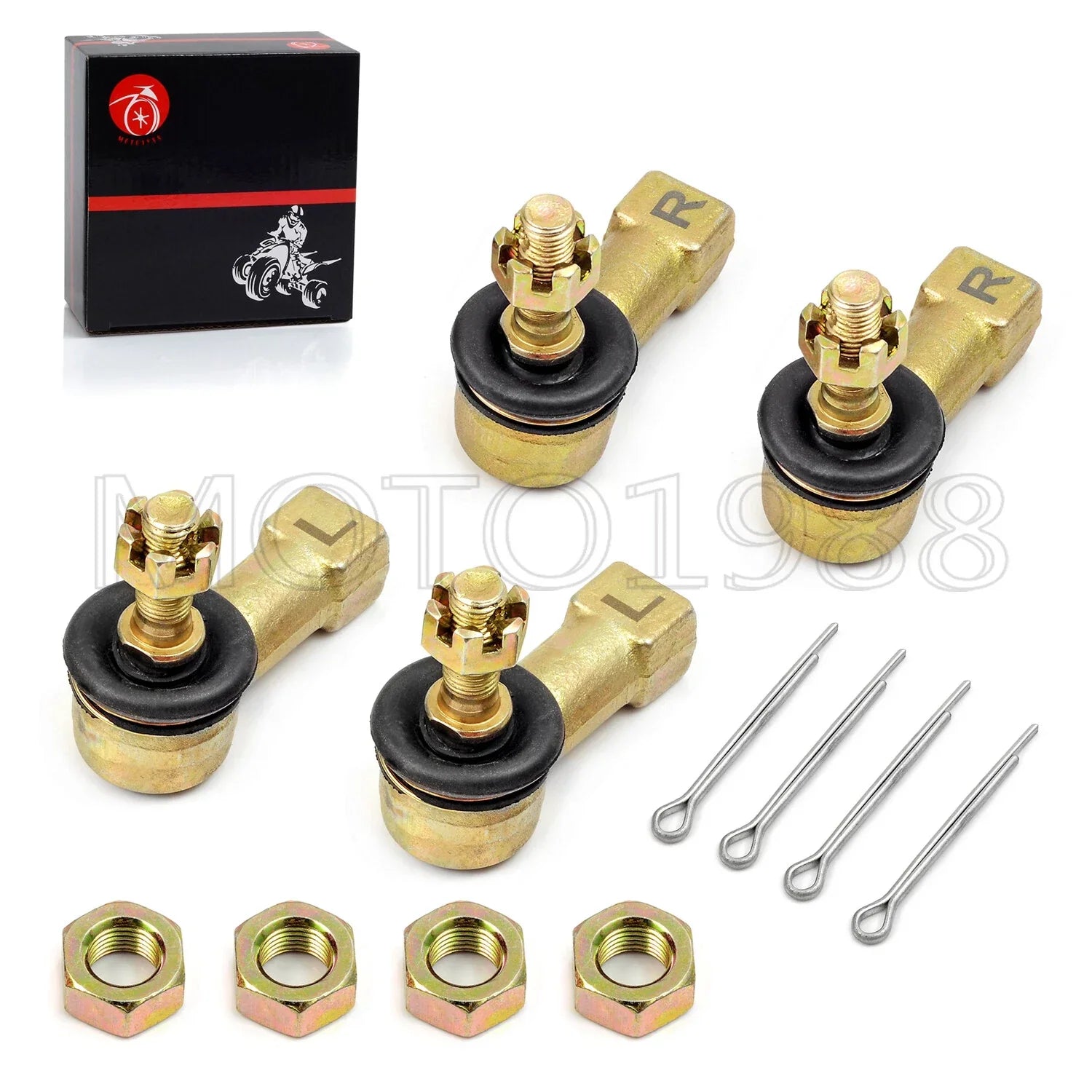 Heavy Duty Chromoly Tie Rod Ends for Honda TRX250R/TRX400EX/TRX450R (1985–2009)