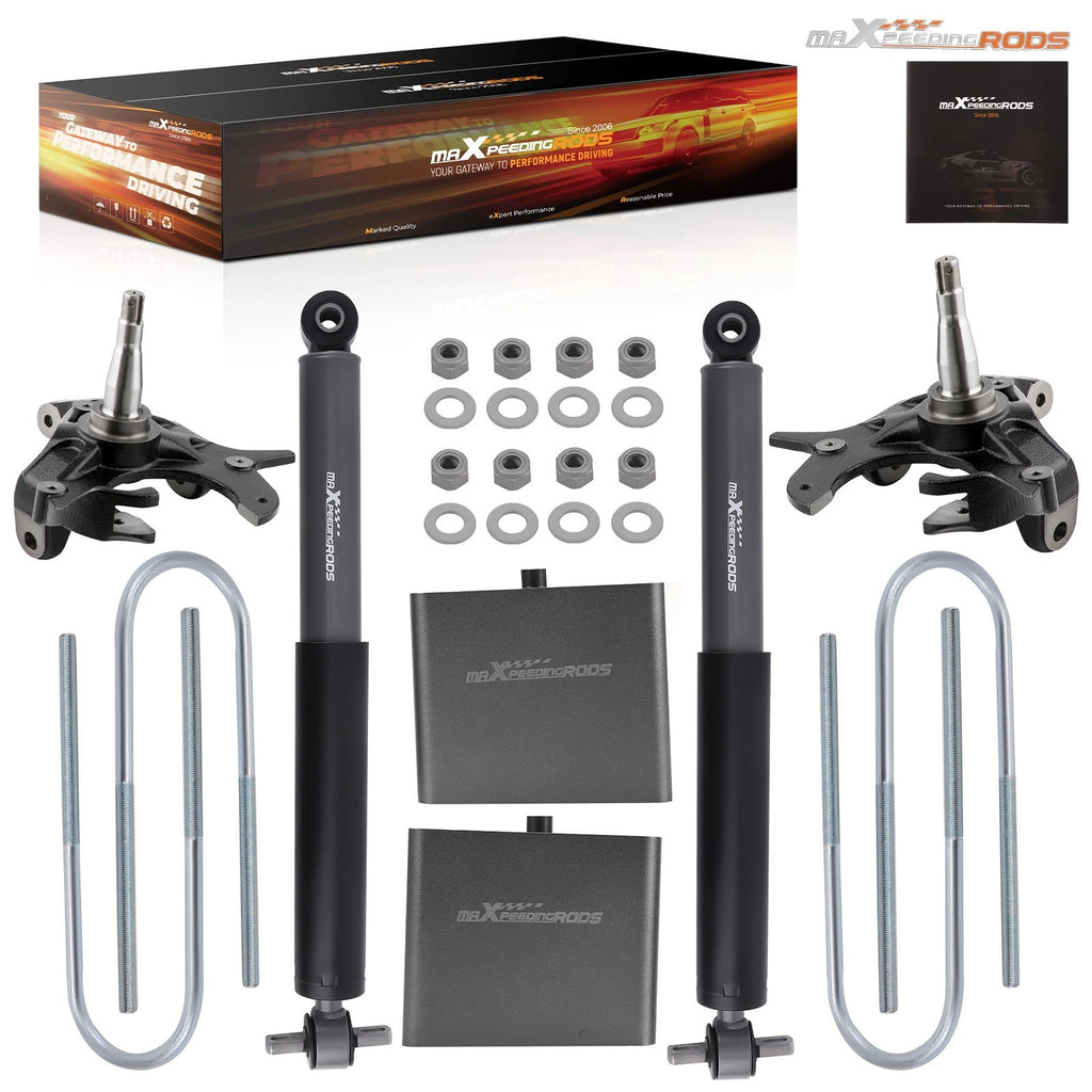 2" Front 4" Rear Lowering Suspension Kit for S10/Sonoma RWD (1982–2004)