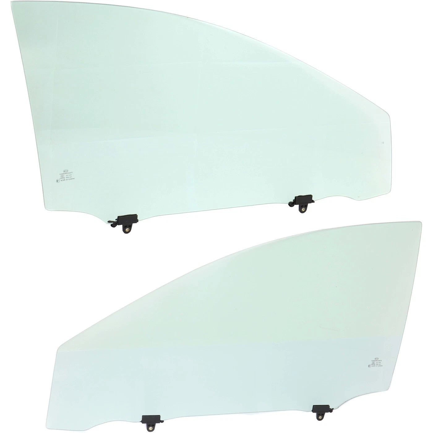 Set of 2 Door Glass for Toyota Corolla (2014–2018) Front Driver & Passenger