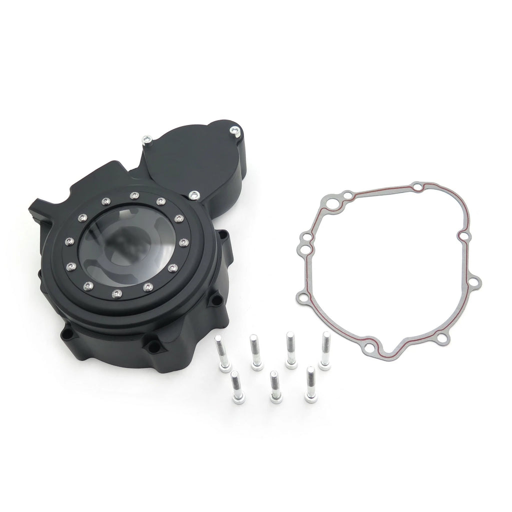 Black Left Engine Stator Cover for Suzuki GSXR 600 750 (2006–2024)