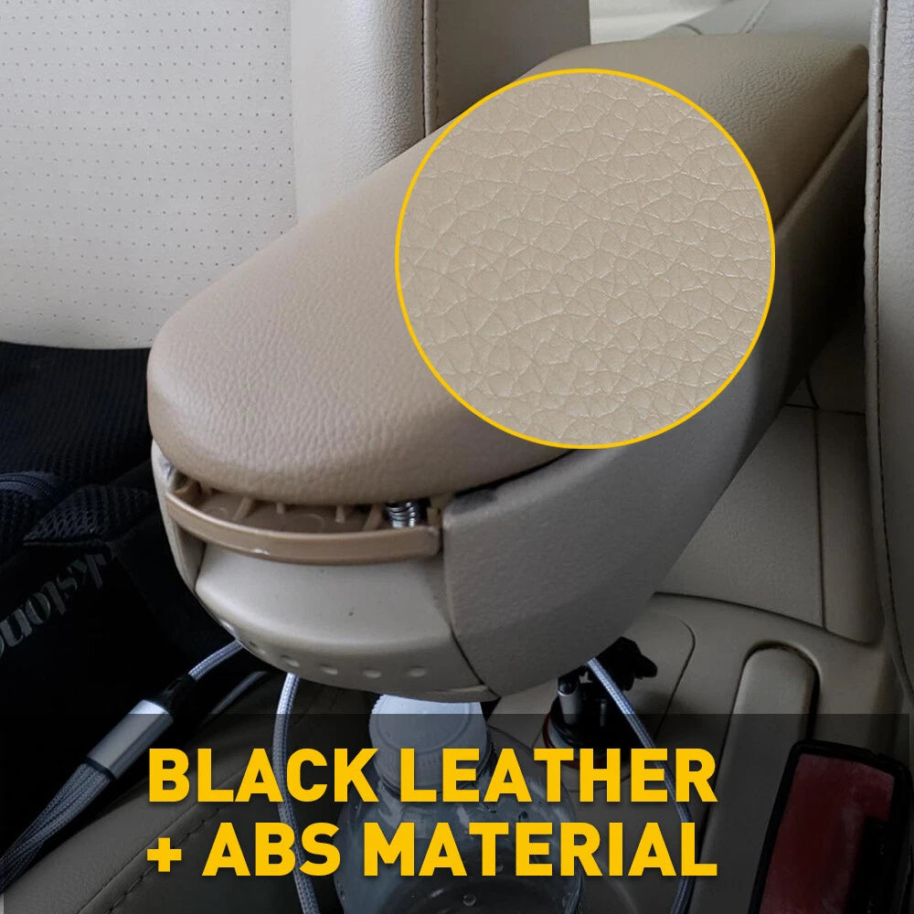 Beige Leather Center Console Armrest Cover for VW Jetta Beetle (1999–2009)